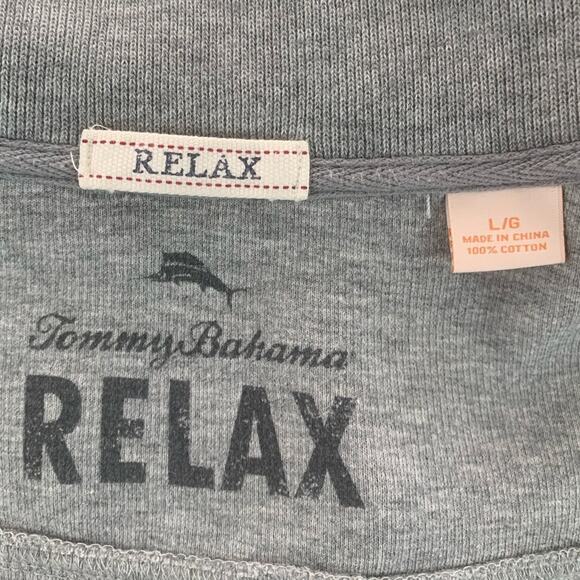 Tommy Bahama Relax Men's Antigua Cove Half-Zip Pullover Sweatshirt  -   Size:  L - Picture 9 of 13